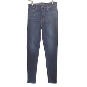 Levi's Mile High Super Skinny Jeans Dark Blue Sz 28